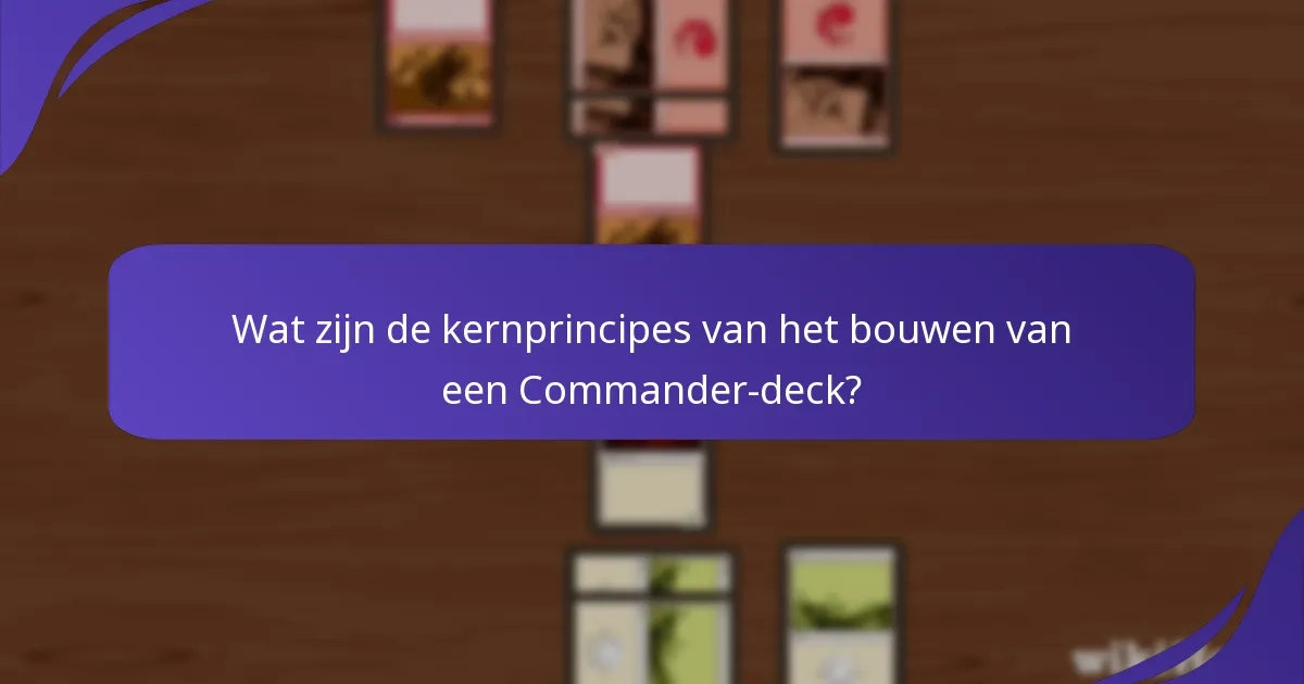 Wat zijn effectieve gameplaystrategieën in Commander?