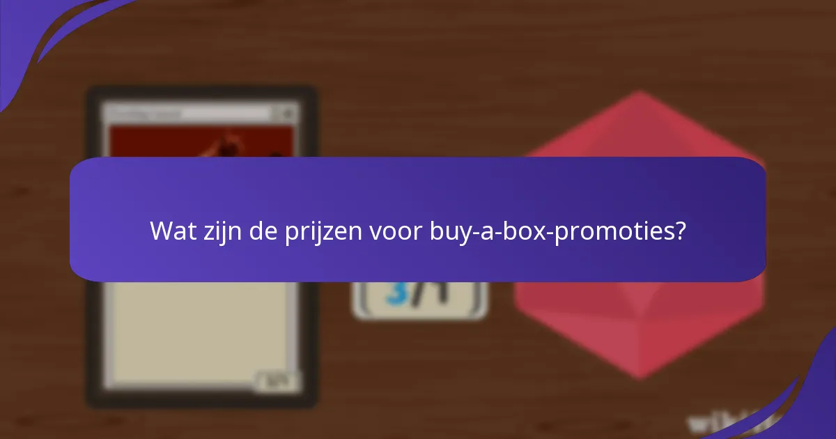 Hoe verhouden de huidige buy-a-box-promoties zich tot eerdere promoties?